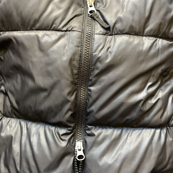 Eddie Bauer Luna Peak Down Parka Jacket Women M Black Hooded Goose Duvet EB550 - Picture 6 of 14